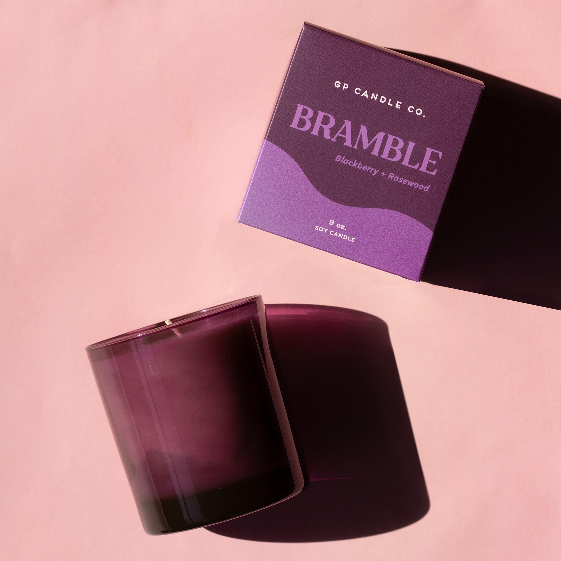 Bramble features notes of summer berries, tart green apple, rosewood and musk.

 
Hand-poured in small batches with soy wax, premium fragrance, and cotton wicks.
Vegan, free of phthalates and parabens, and cruelty-free.