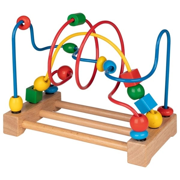 Your classic wooden bead maze that helps develop little one's motor skills.