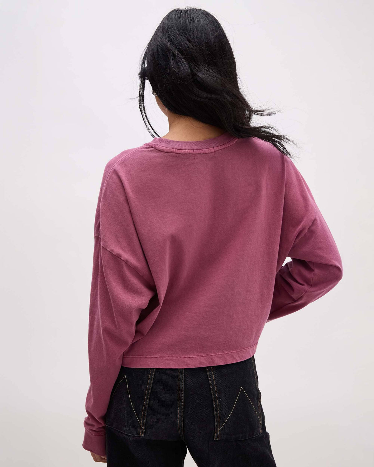Relaxed Cropped Long Sleeve
