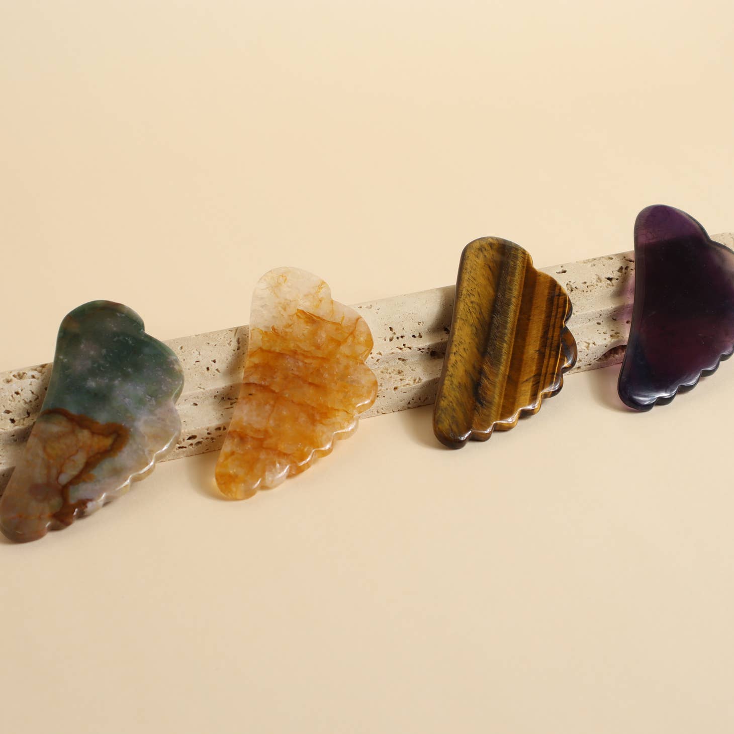fluorite black and jane / Gua Sha is an ancient technique from Chinese medicine that involves massaging the face in a “scraping” motion to improve your complexion. It increases blood flow and lymphatic circulation, which may smooth the appearance of wrinkles, brighten complexion, improve skin tone and texture and firm the skin.