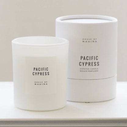 Cypress and cedar move through cool ozone as fog rolls over the cliffs of Big Sur. Driftwood and moss hold the warmth of the day, all wind-worn wood and coastal green. Hand-poured in-house in small batches using simple, clean ingredients — a coconut-soy wax blend, lead-free cotton wicking, and phthalate-free fragrances blended with pure essential oils. 
