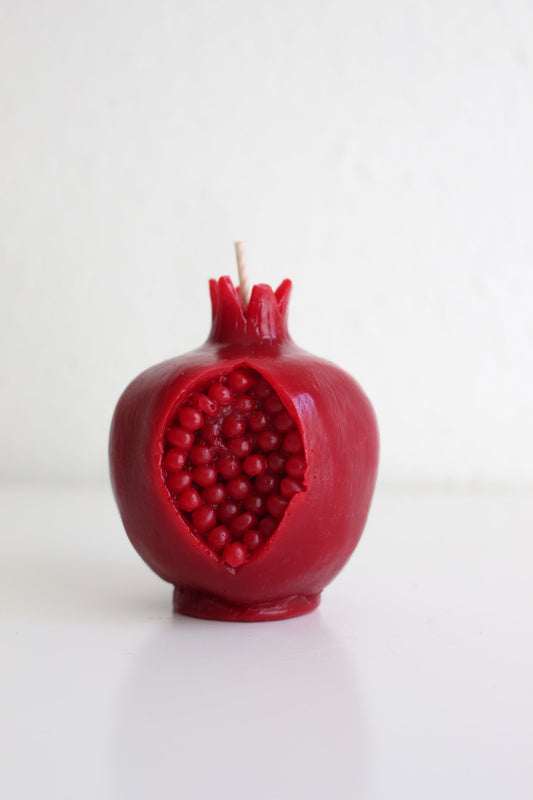 Beeswax Pomegranate Candle