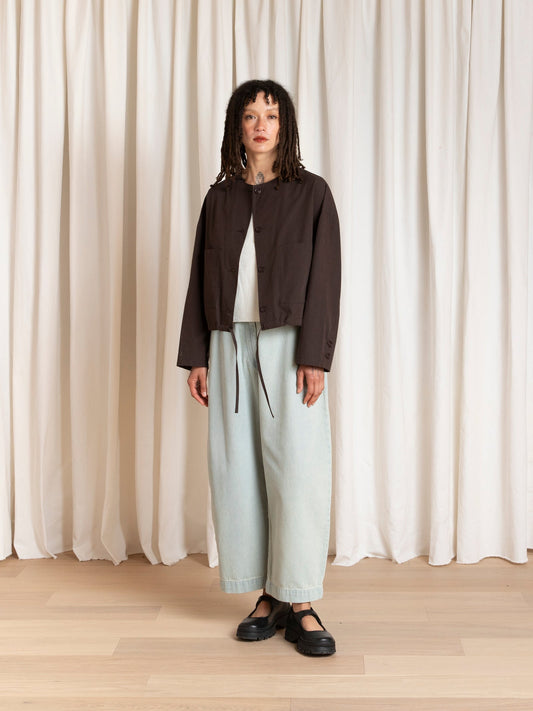 Cropped Drawstring Jacket