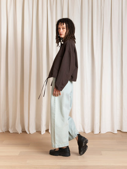 Cropped Drawstring Jacket