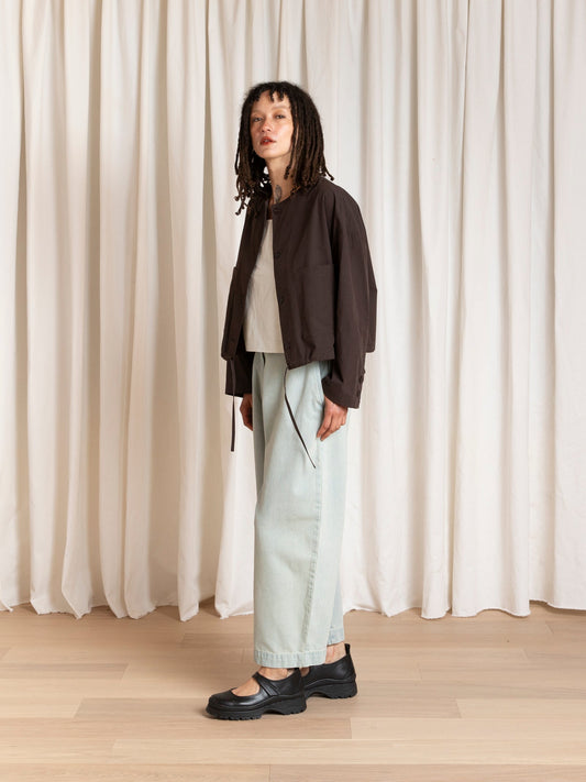 Cropped Drawstring Jacket