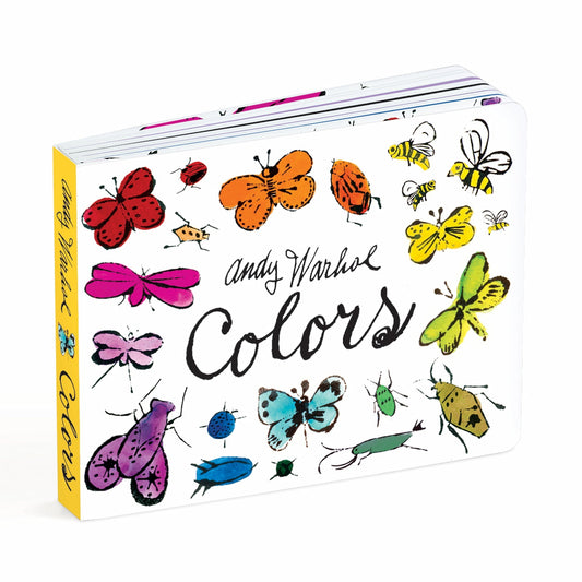 Andy Warhol Colors Board Book from Mudpuppy is a creative and fun way for children to learn colors. Each page has colorful illustrations by the master of PopArt. Sure to delight children and adults alike! Provide toddlers a wonderful head start with this fun and exciting colors board book.