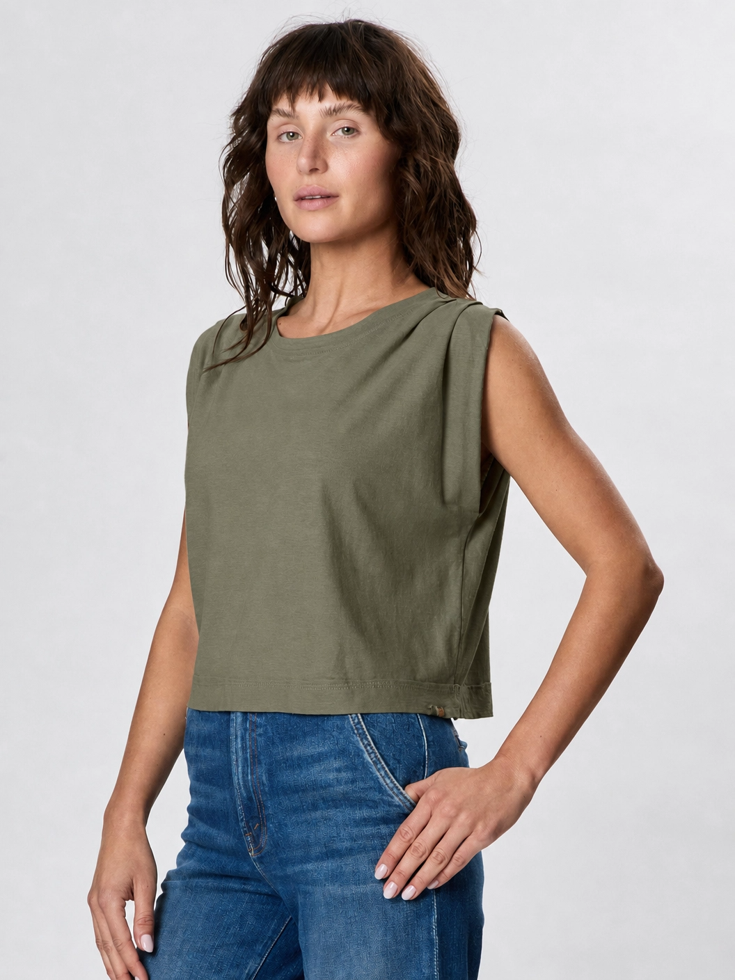 Jackie Pleated Tank Top