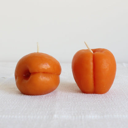 Beeswax Apricot Candle