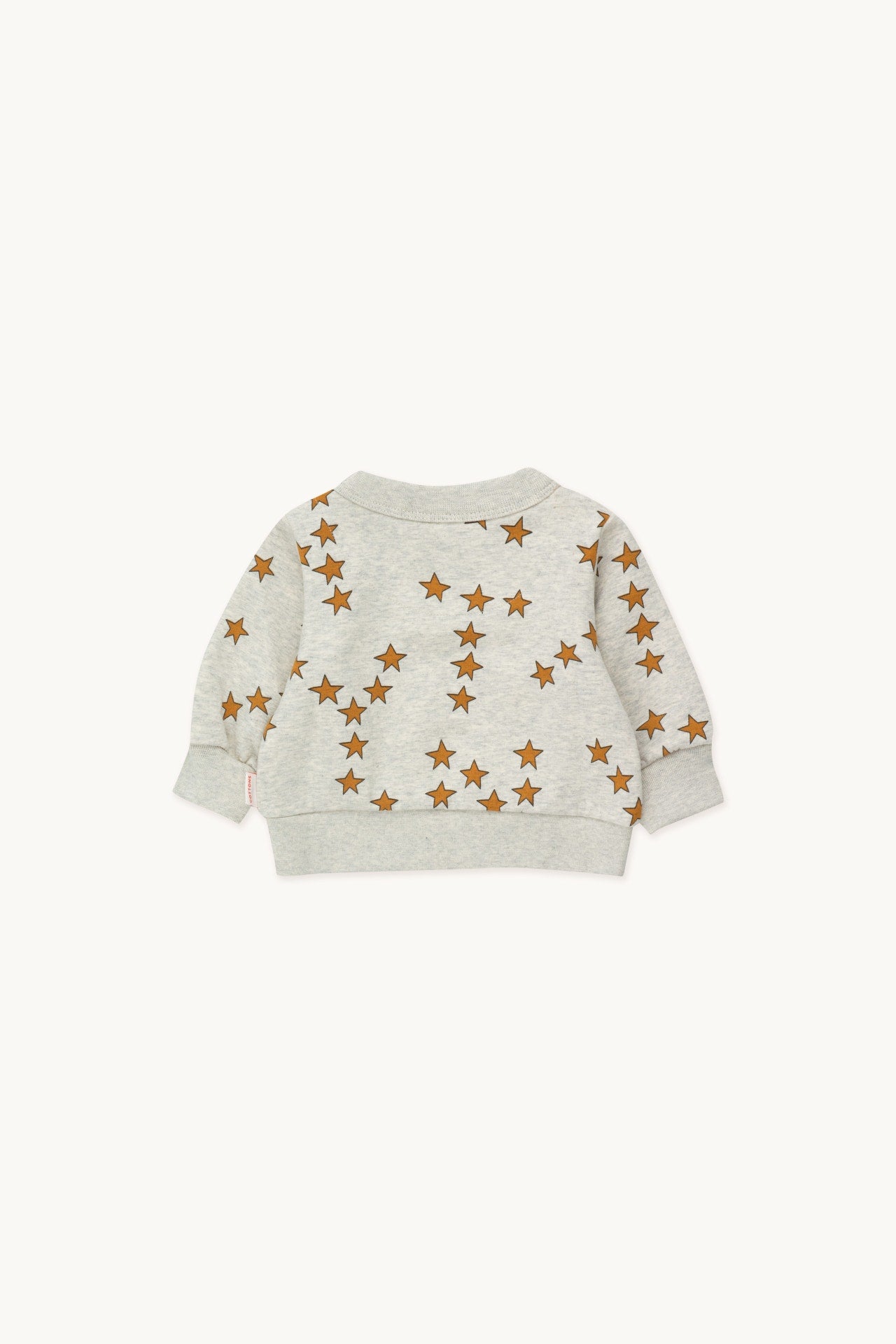 Yellow and grey Tiny Cottons star sweatshirt for babies