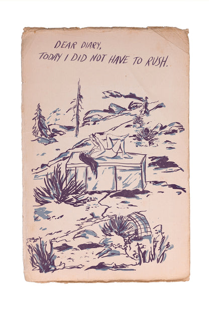 Today I Did Not Have To Rush Postcard Print