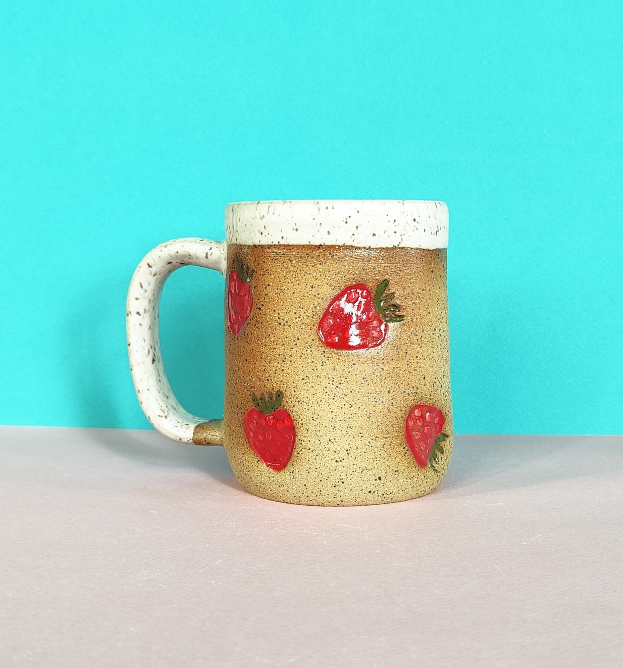 Ceramic Strawberry Mug