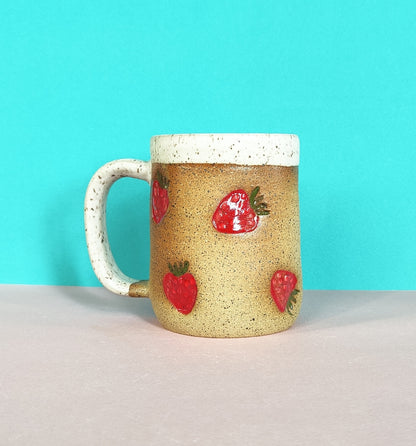 Ceramic Strawberry Mug