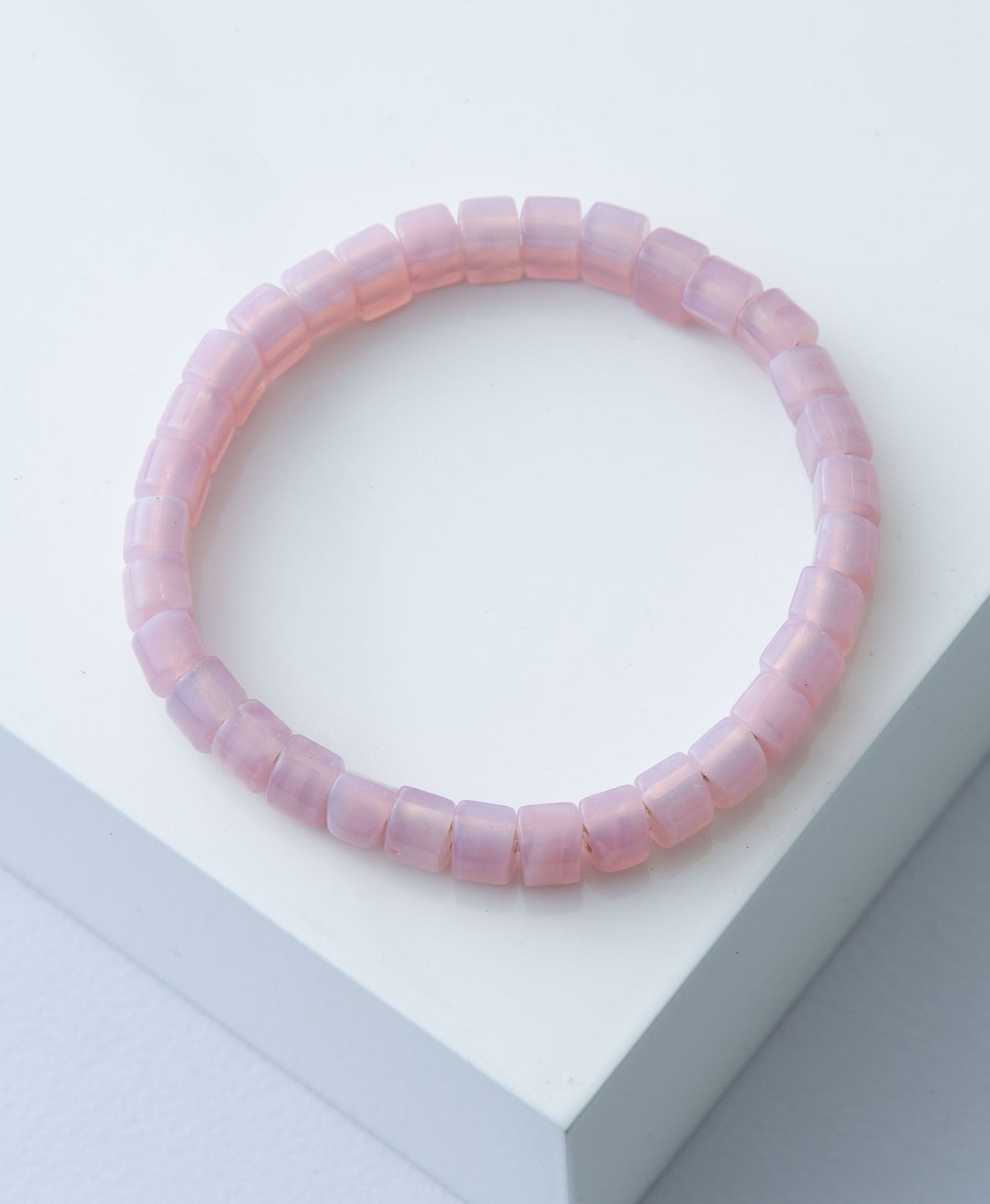 Opaque Glass Bead Bracelet