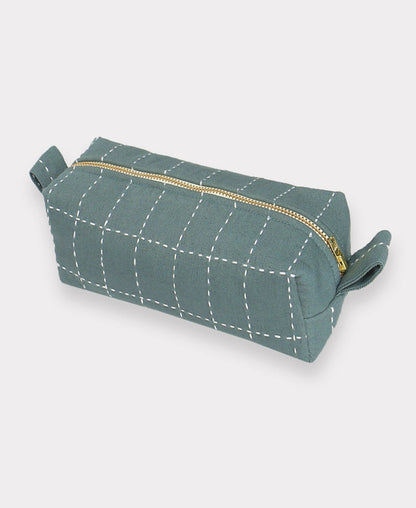Grid Stitch Toiletry Bag