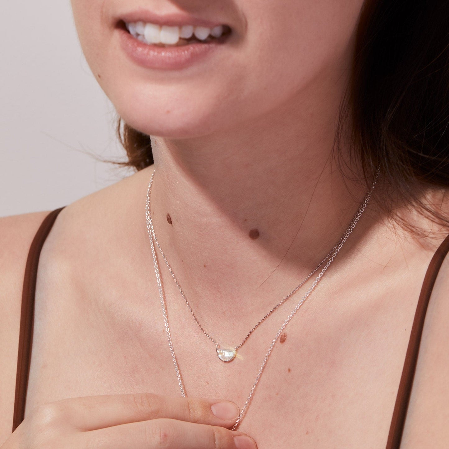 Mother of Pearl One Half Necklace