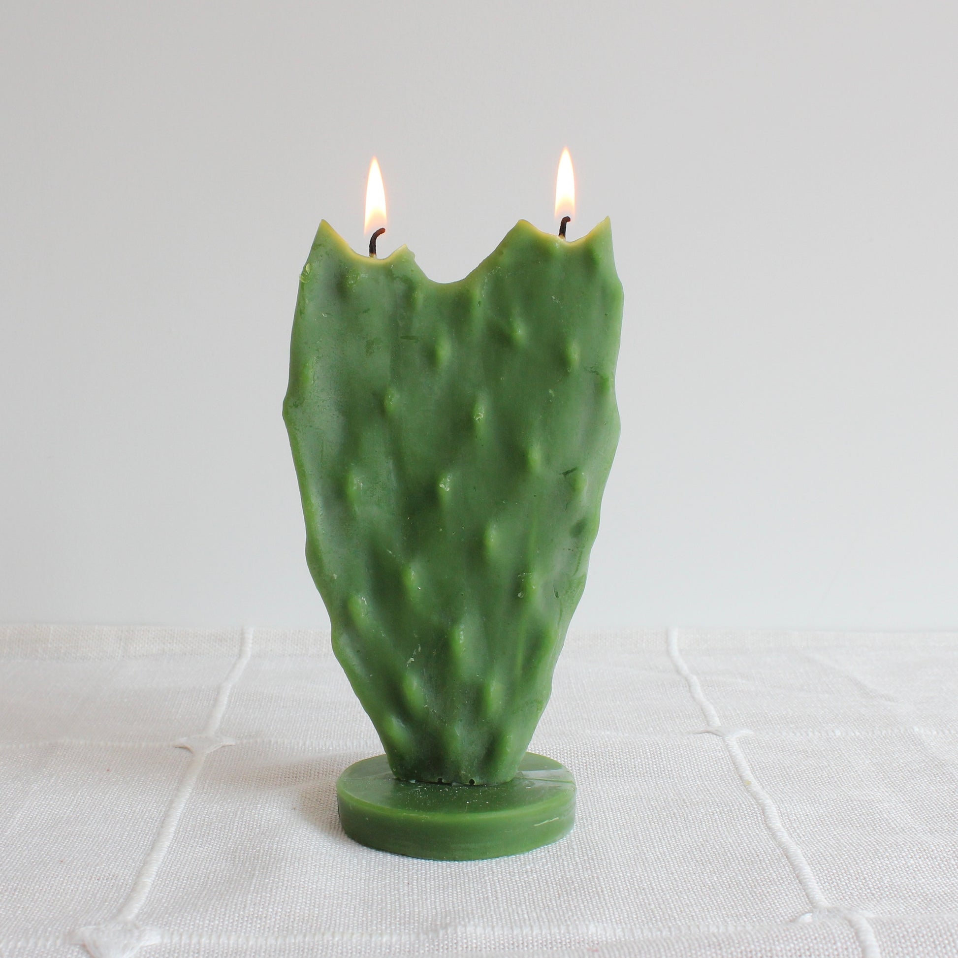 Beeswax Nopal Cactus Candle