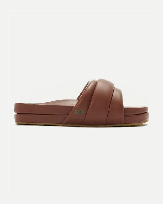 The Softie Slide in Tobacco Brown