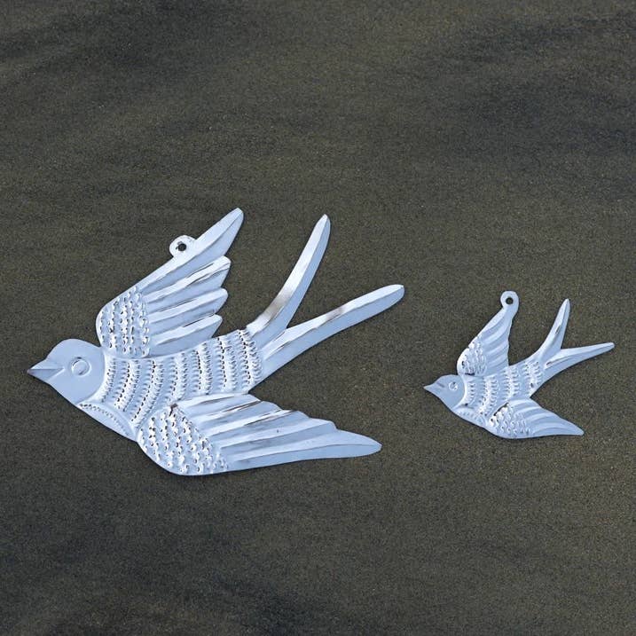 Pressed Tin Bird Ornament