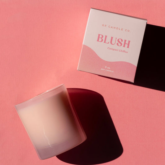 gp candle co blush vegan soy wax