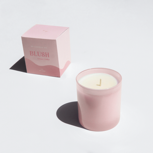 gp candle co blush vegan soy wax
