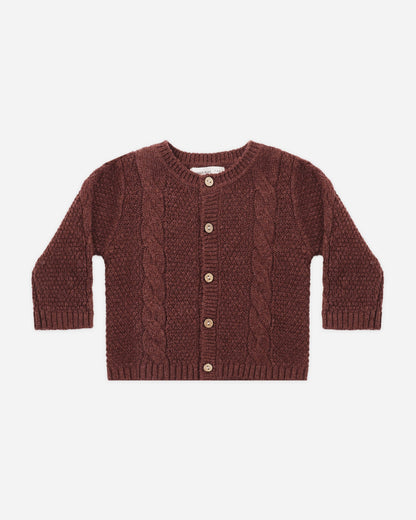 Black Cherry Knit Cardigan