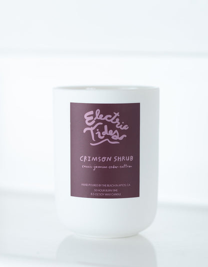 Electric Tides Crimson Shrub Candle