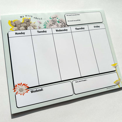 Weekly Desk Planner