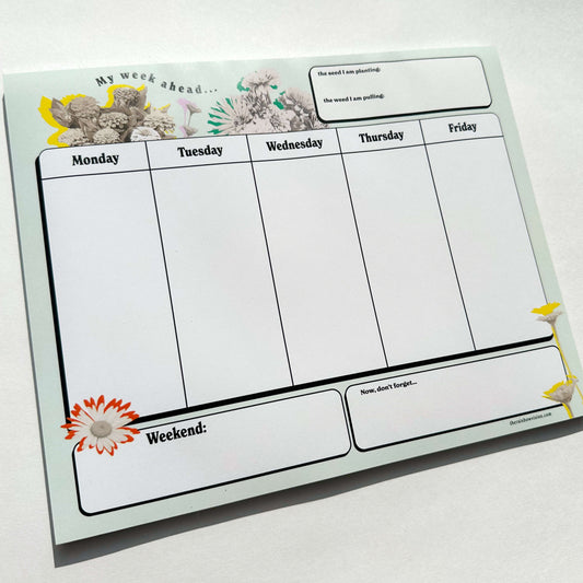 Weekly Desk Planner