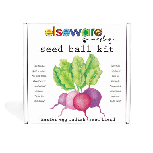elseware unplug diy radish seed ball kit