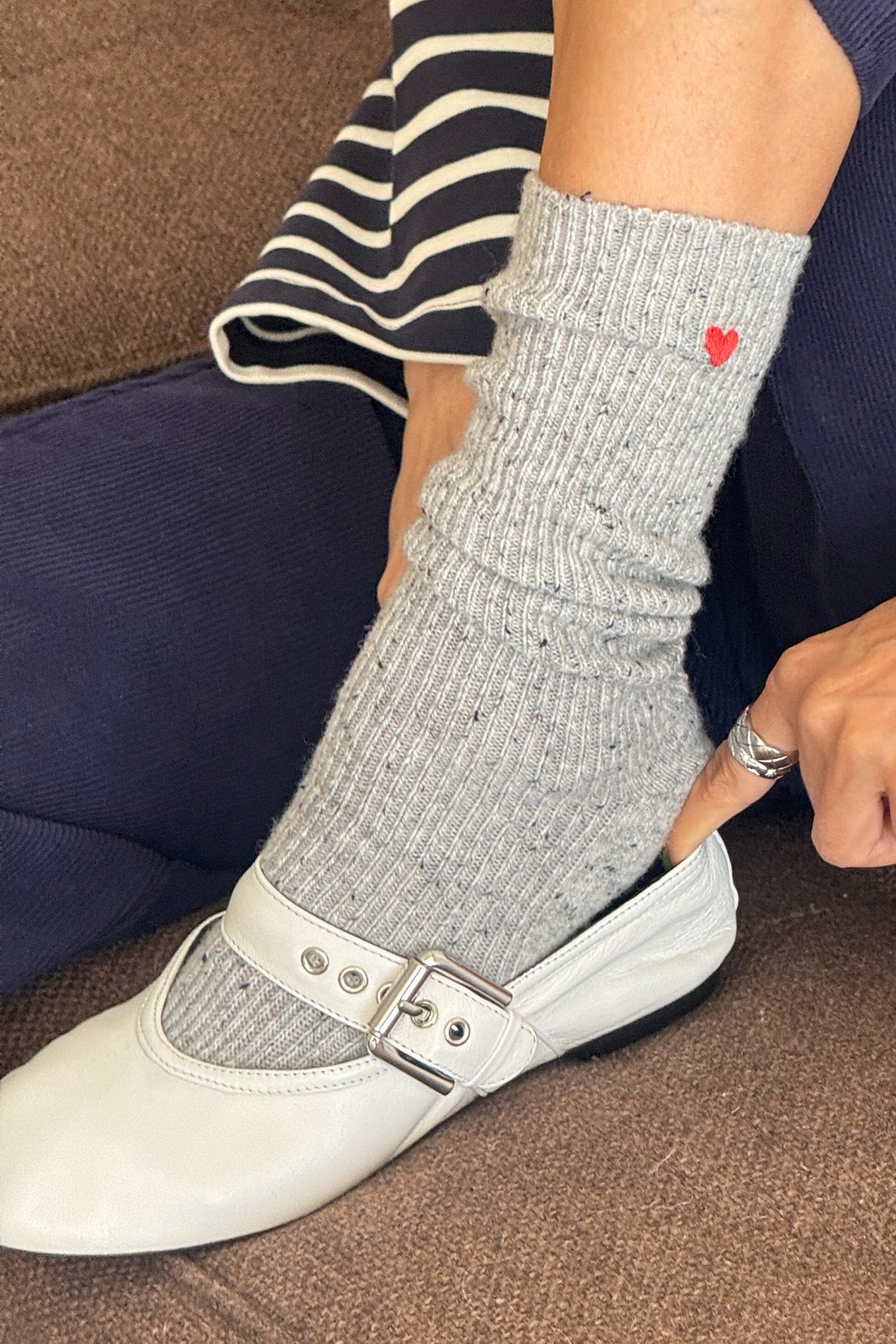 Le Bon Shoppe Embroidered Snow Socks