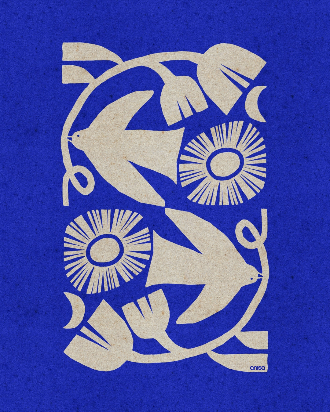 Messenger Birds Print by Anisa Makhoul 