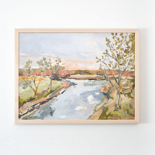 Autumn Lake Canvas Print