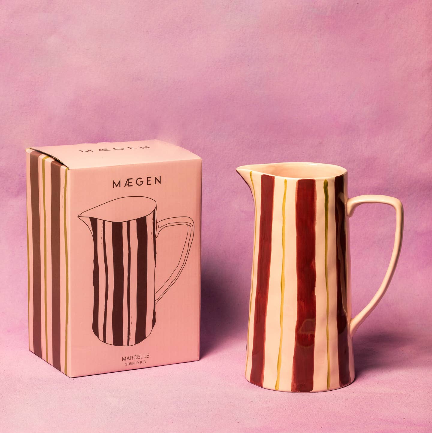 MÆGEN Striped Jug