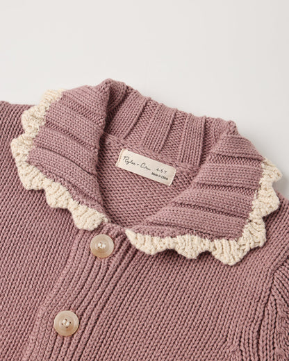 Rosewood Collared Cardigan