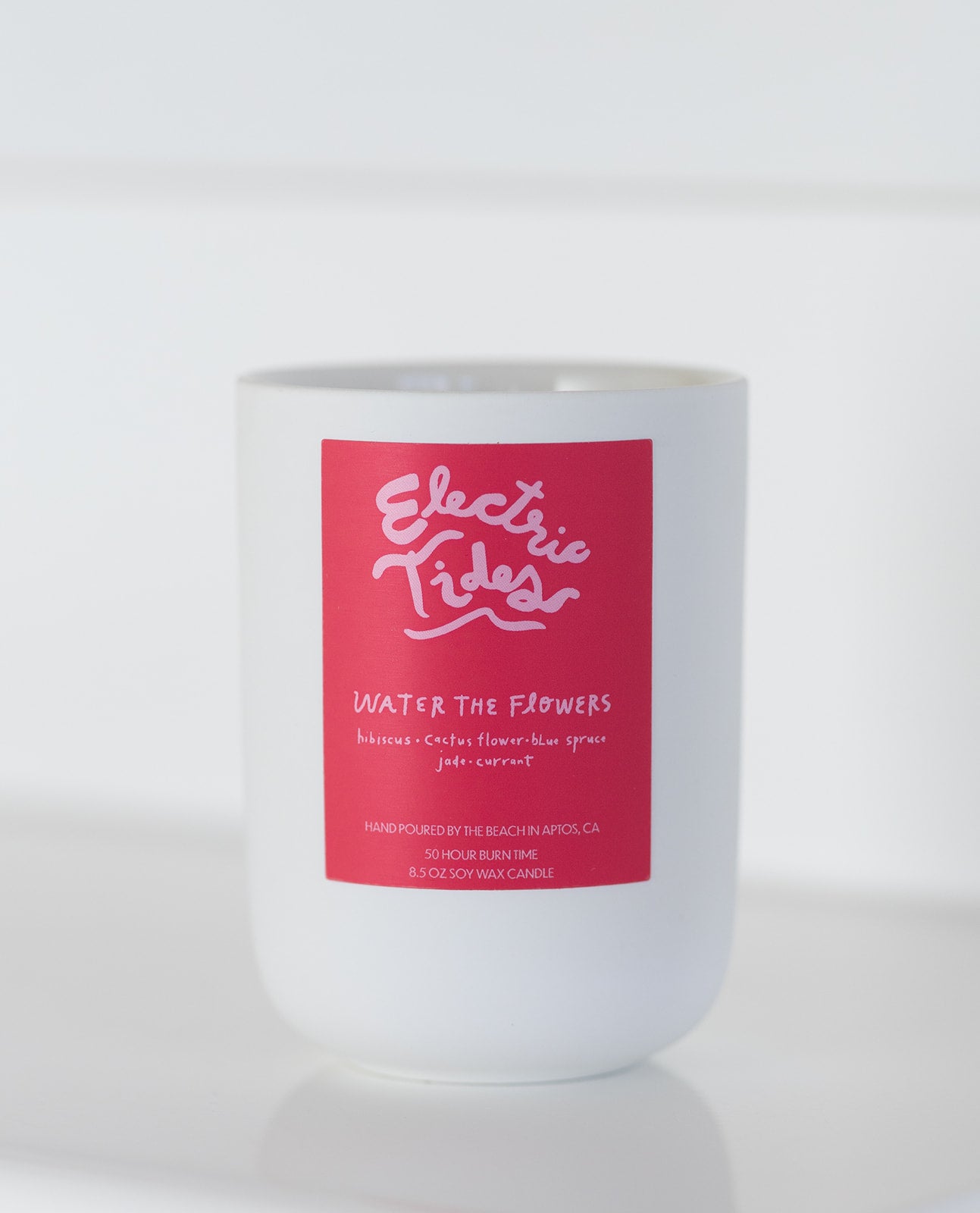 Electric Tides Water The Flowers Candle