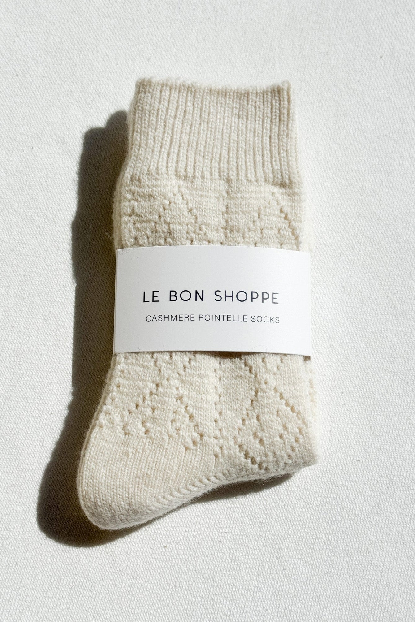 Le Bon Shoppe Pointelle Cashmere Socks 