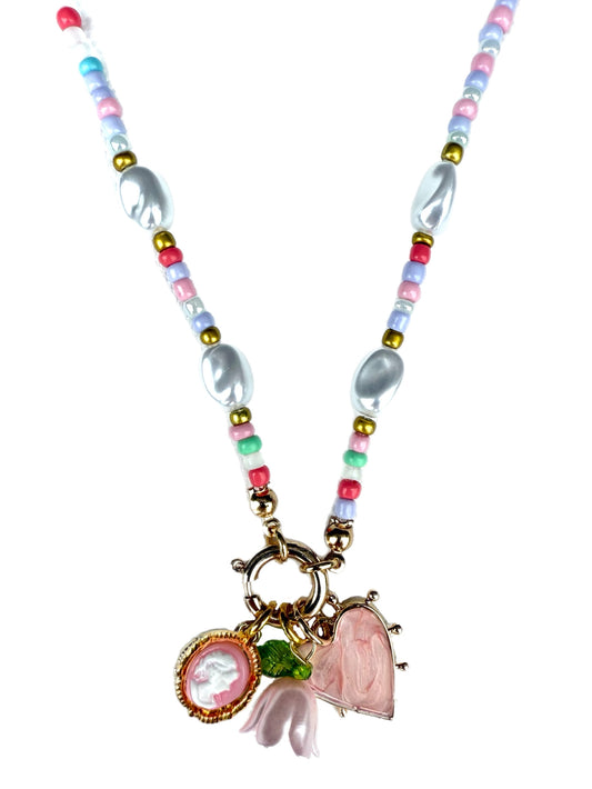 Kids Beaded Charm Necklace