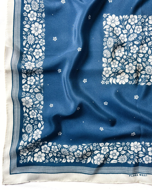 flora west Silk Bandana