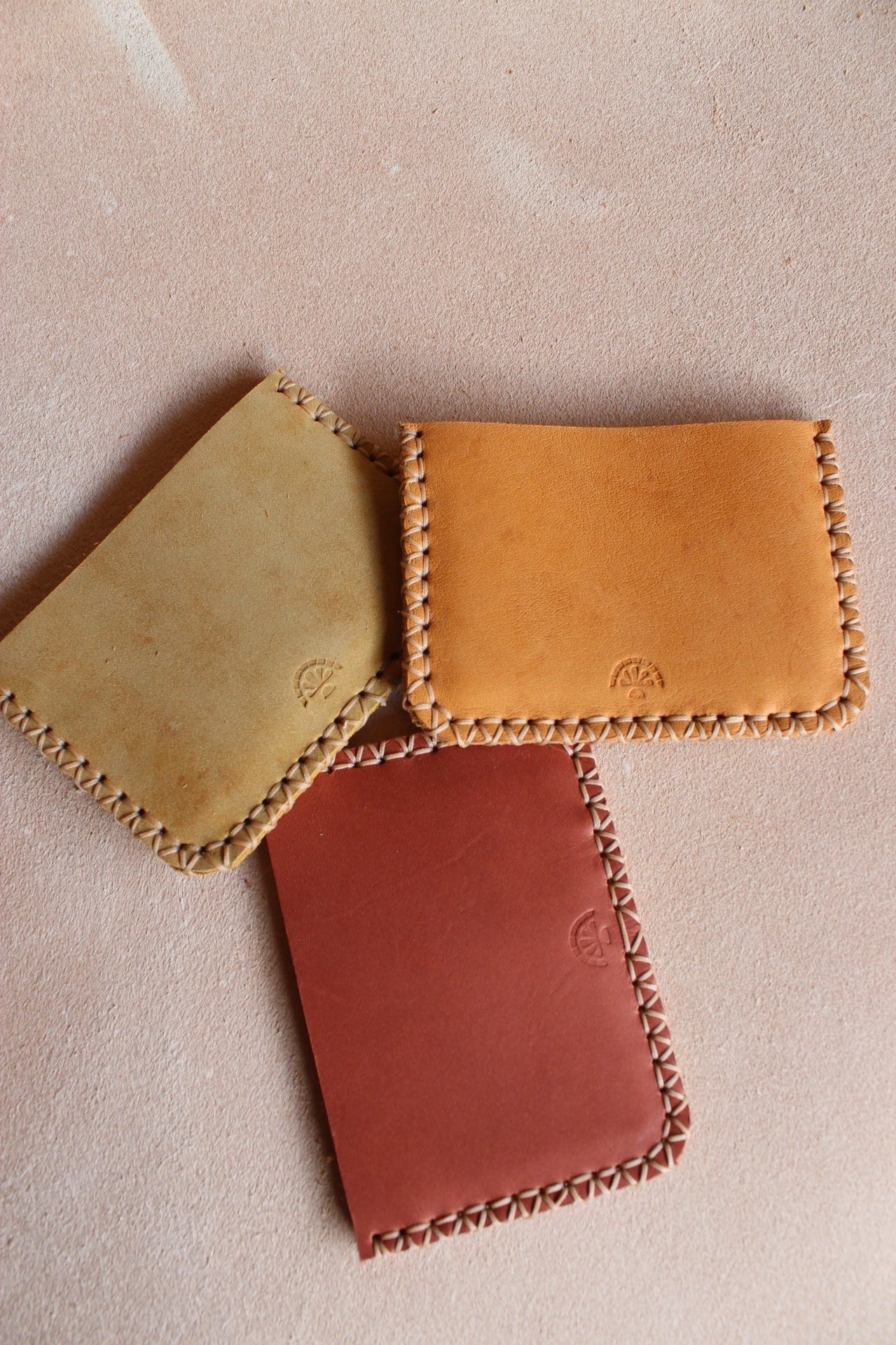 mini leather wallet card holder handmade olive n suede
