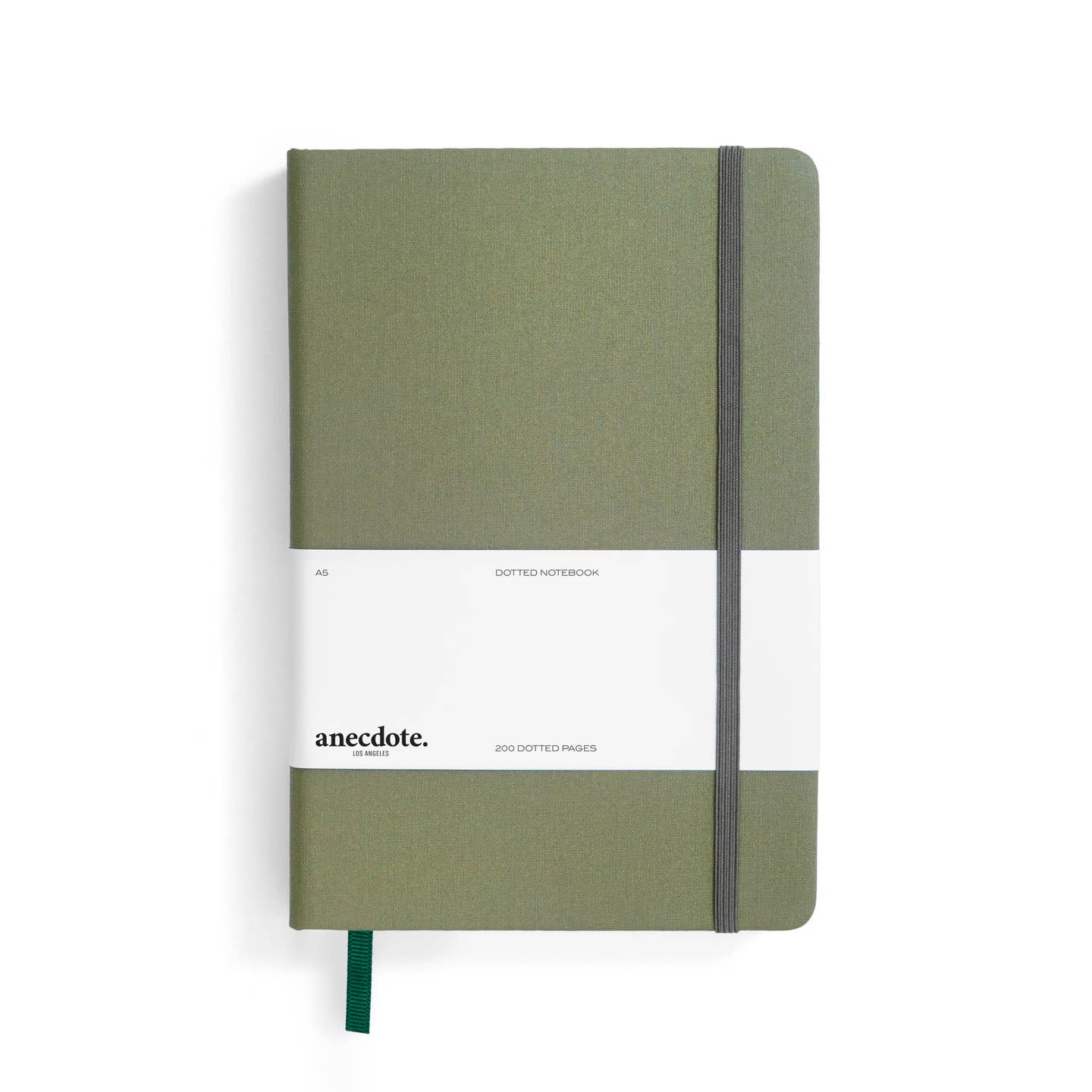 Olive hardcover notebook by Anecdote for everyday notes and journaling.