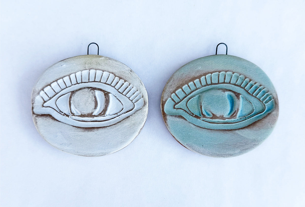 stoneware Eye Wall Tile