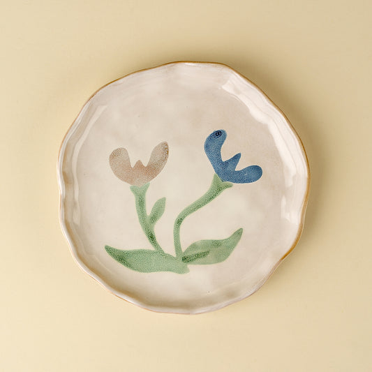 Medium Painted Petals Plate