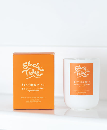 Leather Zest Candle