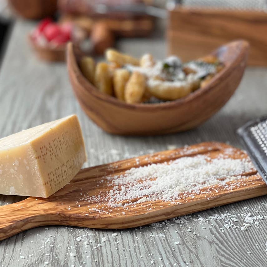 Olive Wood Flat Cheese Grater