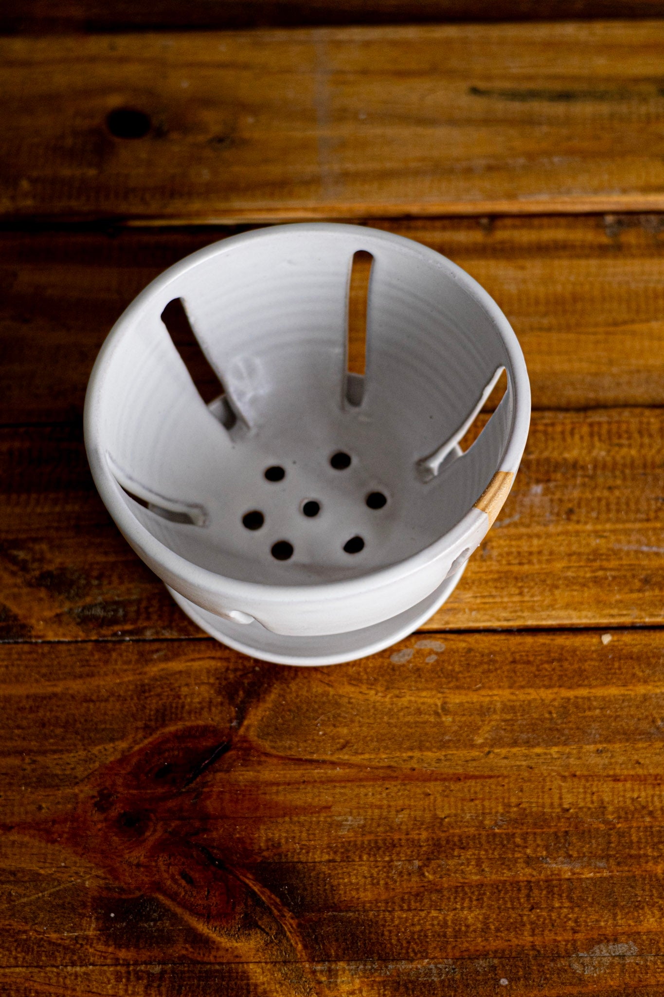 Ceramic Berry Bowl with Saucer
