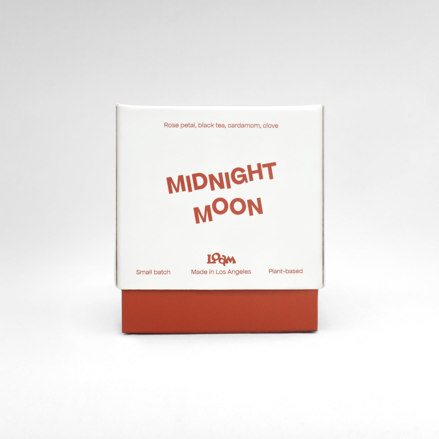 Aromatic cardamom and clove, musky patchouli and oud, and hints of rose make Midnight Moon a scent built for illuminating the long hours of the night. Every candle is crafted in small batches with coconut soy wax and 100% cotton wicks.