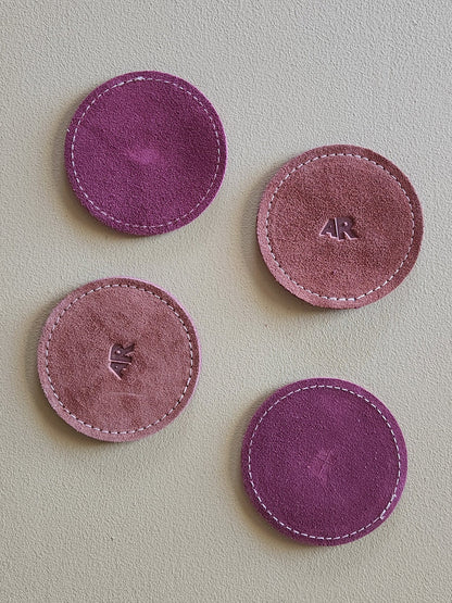 Suede Coasters Set