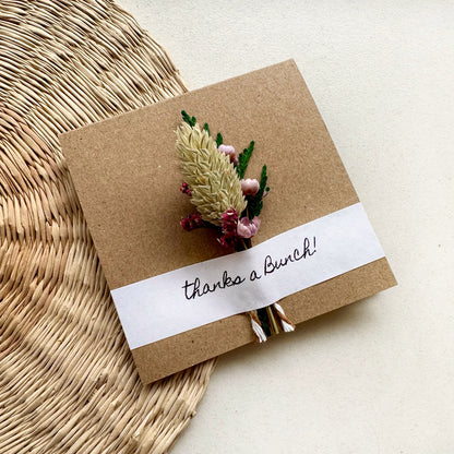 Mini Dried Floral Bouquet Card