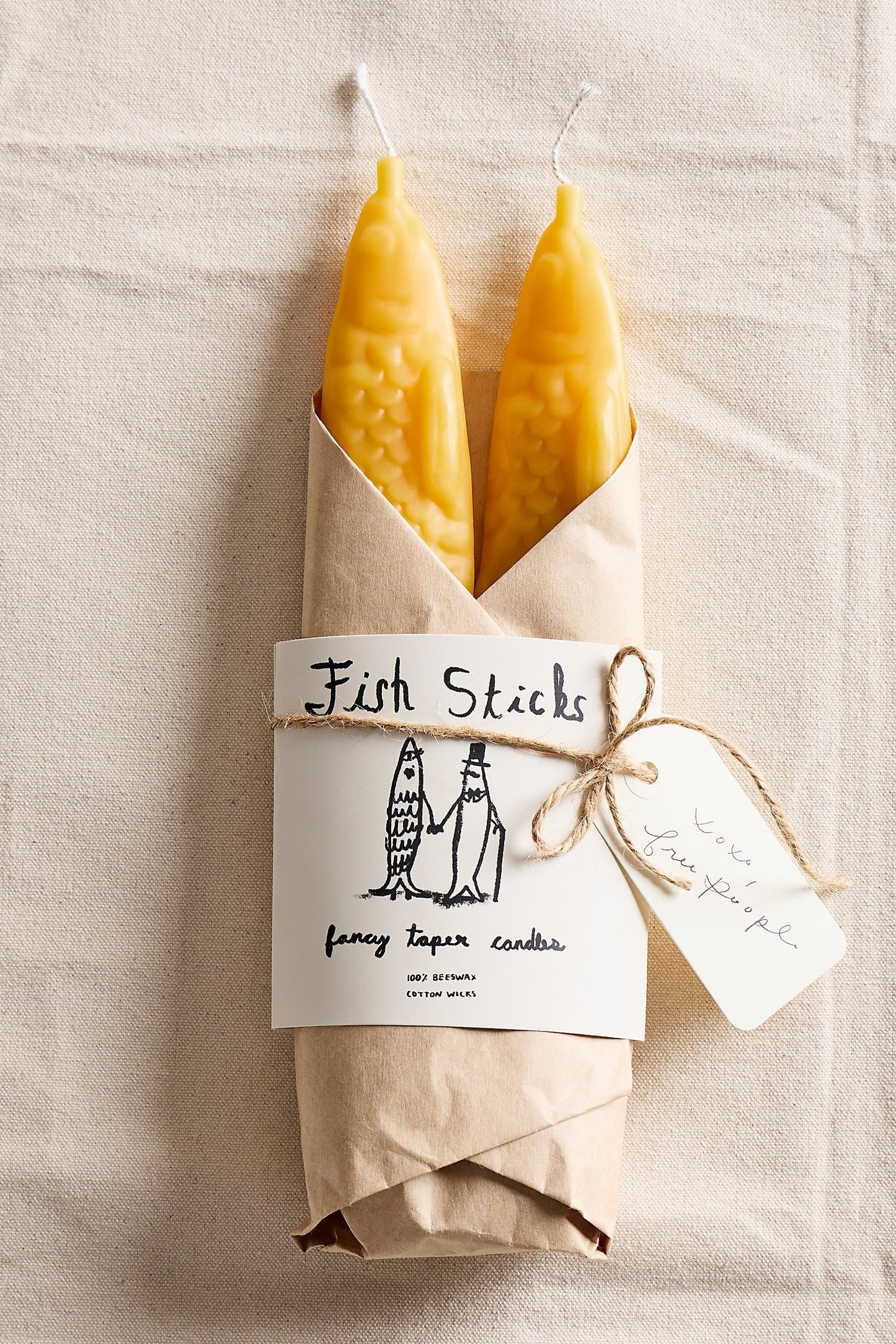 Fish Sticks Beeswax Candles