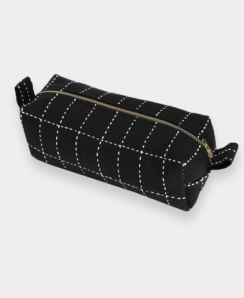 Grid Stitch Toiletry Bag